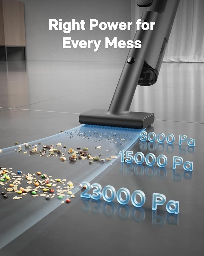 BlowVacTM Handheld Vacuum Cordless, Car Vacuum Cleaner with 23000Pa High Power, 3 Suction Modes, Electric Compressed Air