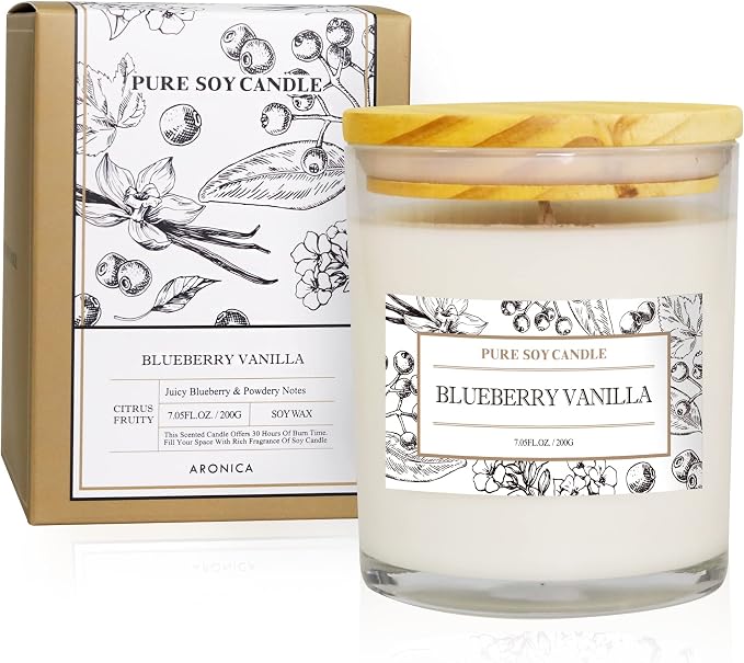 Blueberry Summer Candles for Home, Pet Safe Candles made from natural materials, House Decor Aesthetic, product image