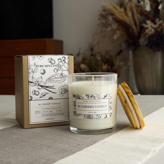 Blueberry Summer Candles for Home, Pet Safe Candles made from natural materials, House Decor Aesthetic, alternate product