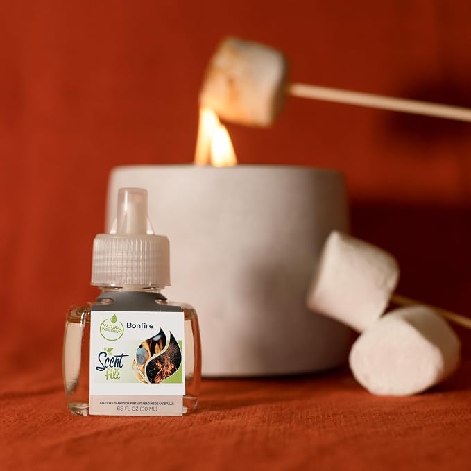 Bonfire Plug in Air Freshener Starter Kit, 2 Refills + Diffuser, alternate product view 2