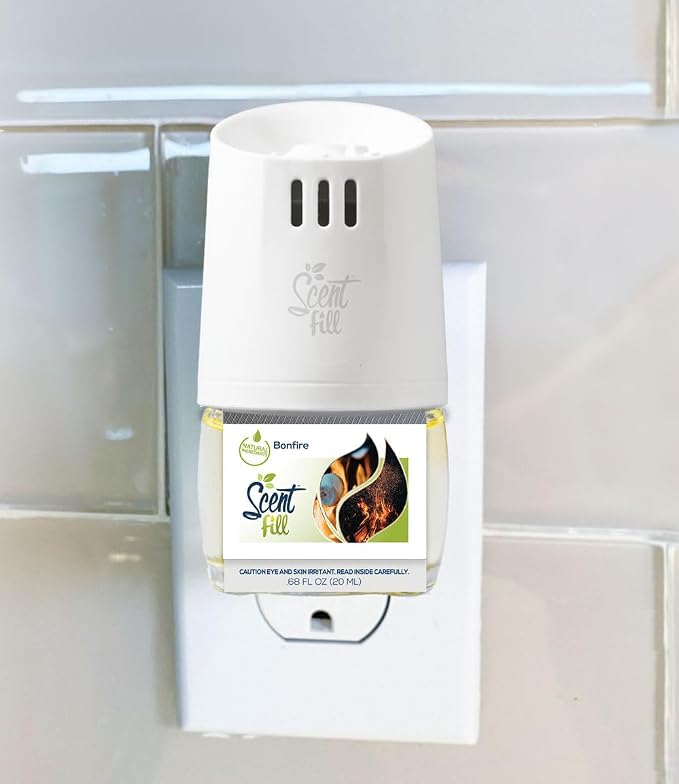 Bonfire Plug in Air Freshener Starter Kit, 2 Refills + Diffuser, alternate product view 3