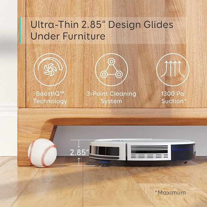 BoostIQ RoboVac 11S (), Robot Vacuum Cleaner, Super-Thin,Powerful Suction, Quiet, Self-Charging Robotic Vacuum Cleaner