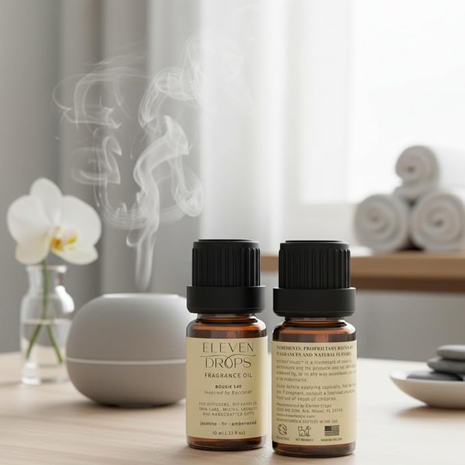 Bougie 540 Diffuser Oil – Premium Fragrance Oil with Radiant Amber & Jasmine Notes – Elegant Aroma for Cold Air Diffusers