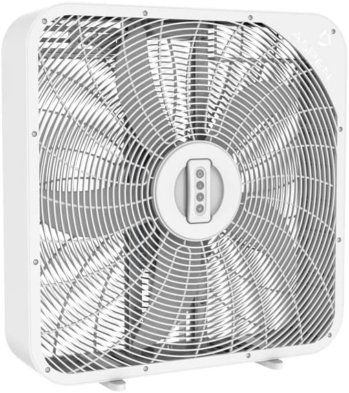 Box Fan 20 Inch with remote control Small Box Fans, Home Window Box Fans 3 Speed Quiet Most Powerful Window Fans for Home