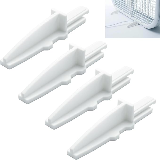 Box Fan Replacement Feet for 20" Box Fan Feet,Stronger Than Original,Anti-Tip Foot Set Accessory, 2 Sets of 2 Feet, 4