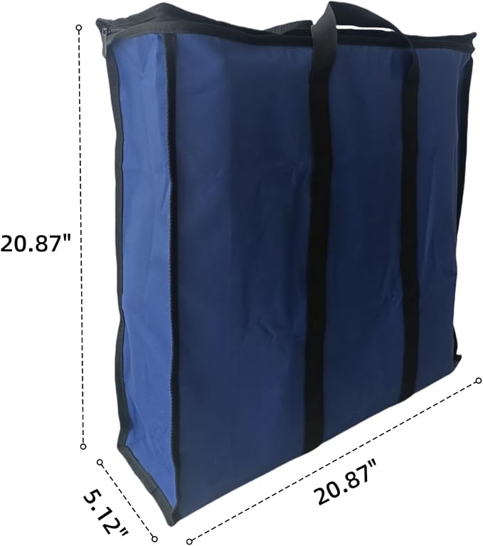 Box Fan Storage Cover, Waterproof & Dustproof Window Box Fan Covers with Handles, Square Fan Cover 21"L x 21"H x 5"W