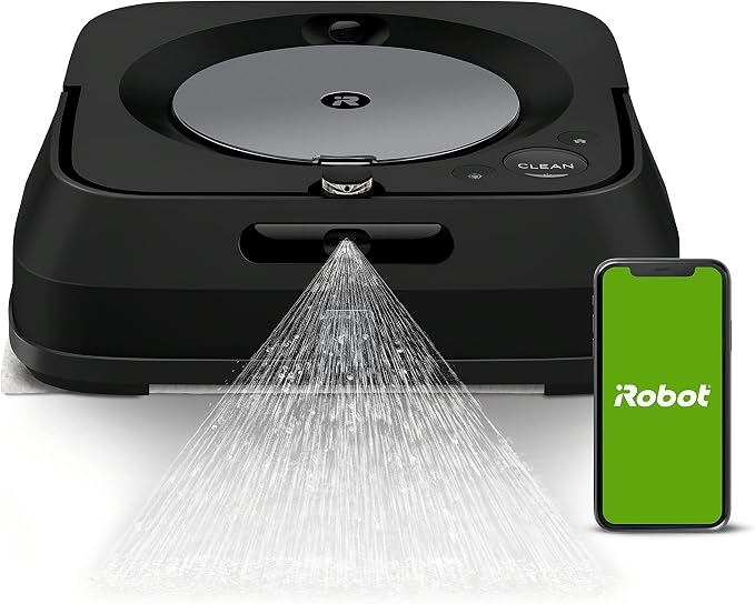 Braava Jet m6 6113 Ultimate Robot Mop - Wi-Fi Connected, Precision Jet Spray, Smart Mapping, Compatible with Alexa, Ideal for