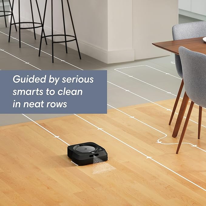 Braava Jet m6 6113 Ultimate Robot Mop - Wi-Fi Connected, Precision Jet Spray, Smart Mapping, Compatible with Alexa, Ideal for