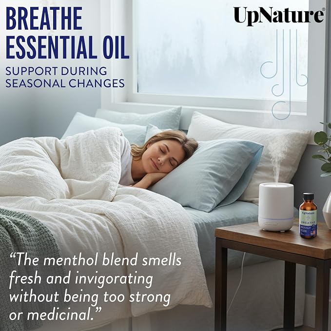 Breathe Essential Oils Blend (Large 2oz) Breath Relief Eucalyptus and Menthol Blend, alternate product view 4