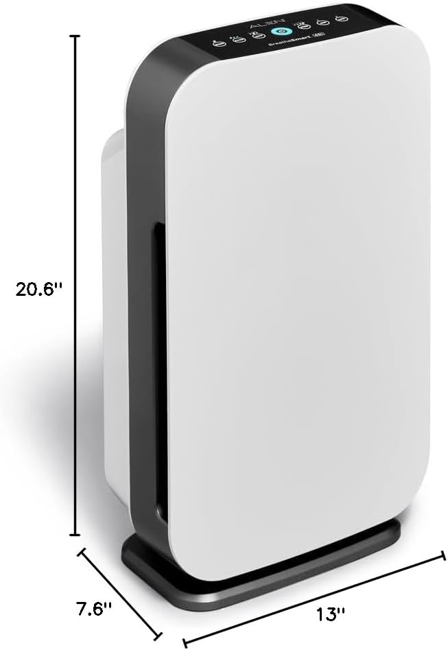 BreatheSmart 35i Air Purifier with Pure HEPA Filter - Ideal for Dust & Allergens in 500-1,000 Sq. Ft., alternate product view