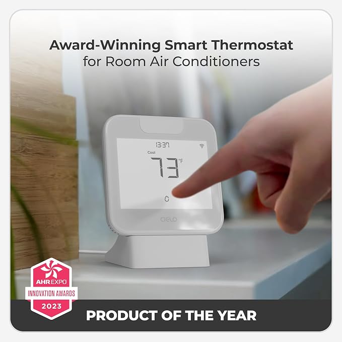 Breez Max Smart AC Controller | AHR Product of the Year WiFi Thermostat for Mini-Split, Window, Portable AC/Heat Pump |