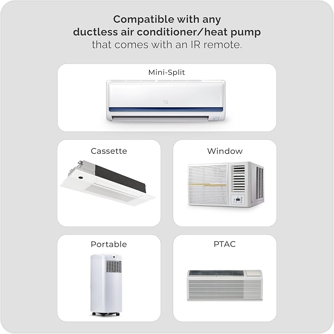 Breez Max Smart AC Controller | AHR Product of the Year WiFi Thermostat for Mini-Split, Window, Portable AC/Heat Pump |