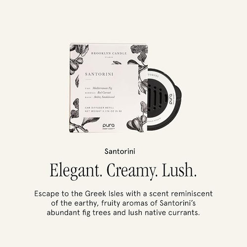 & Brooklyn Candle Studio - Car Scent Refill for Car Diffusers - Premium Fragrance for Smart Diffuser - Long Lasting
