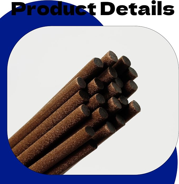 Brown Fibre Reed Diffuser Sticks 20pcs 43cm x 5mm Brown Fibre Reed Diffuser Sticks Thick Diffuser Reeds Sticks Diffuser