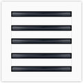 BUILDMART - 10x10 Modern AC Vent Cover - Decorative White Aluminum Air Vent - Standard Linear Slot Diffuser - Heating and