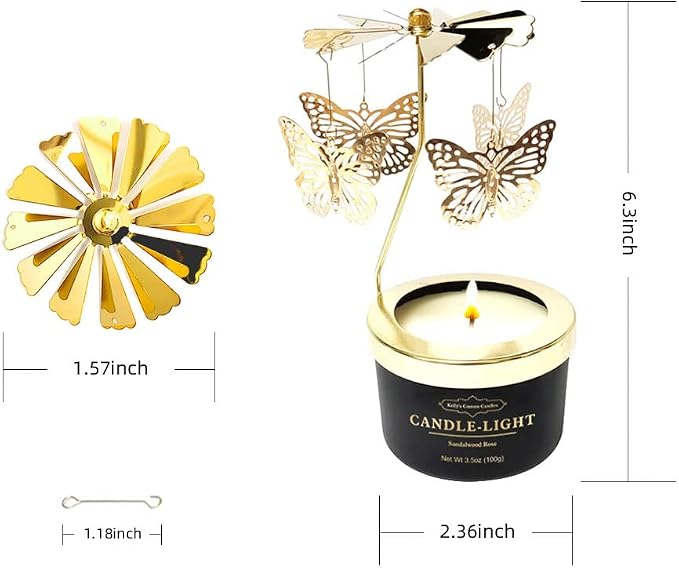 Butterfly Candle Birthday Gift for Mom,Girlfriend,Unique Easter Gifts for Sister, alternate product view 9