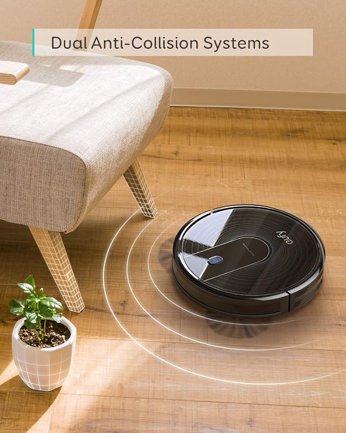 by Anker, BoostIQ RoboVac 11S Plus, Upgraded, Super-Thin, 1500Pa Strong Suction, Quiet, Self-Charging Robotic Vacuum Cleaner