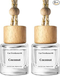 C Classy Car Air Freshener Hanging 2 Pack, Coconut Essential Oil Diffuser for Cars, Long-Lasting Fragrance, Cute Car