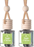 C&E Craft Co Hanging Car Air Freshener Diffuser 2 Pack, Long Lasting Fragrance Oil Car Freshener, Glass Bottle Auto Air