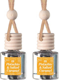 C&E Craft Co Hanging Car Air Freshener Diffuser 2 Pack, Long Lasting Fragrance Oil Car Freshener, Glass Bottle Auto Air