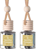 C&E Craft Co Hanging Car Air Freshener Diffuser 2 Pack, Long Lasting Fragrance Oil Car Freshener, Glass Bottle Auto Air