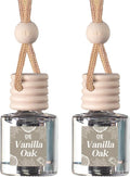 C&E Craft Co Hanging Car Air Freshener Diffuser 2 Pack, Long Lasting Fragrance Oil Car Freshener, Glass Bottle Auto Air