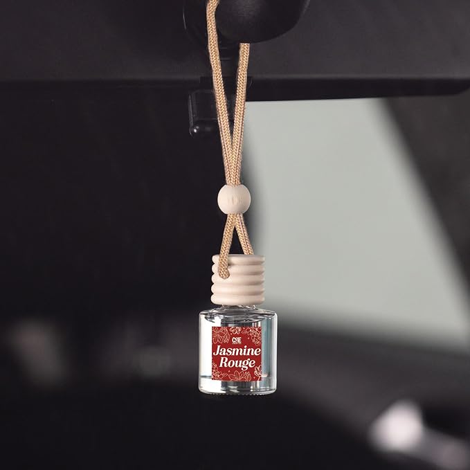 C&E Craft Co Hanging Car Air Freshener Diffuser 2 Pack, Long Lasting Fragrance Oil Car Freshener, Glass Bottle Auto Air