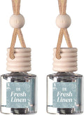 C&E Craft Co Hanging Car Air Freshener Diffuser 2 Pack, Long Lasting Fragrance Oil Car Freshener, Glass Bottle Auto Air