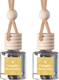 C&E Craft Co Hanging Car Air Freshener Diffuser 2 Pack, Long Lasting Fragrance Oil Car Freshener, Glass Bottle Auto Air