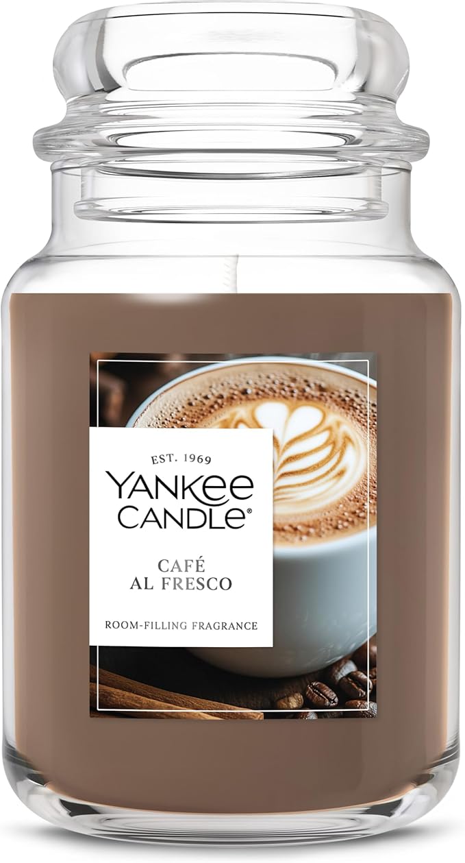 Café Al Fresco, Scented Candle, 22oz Large Jar with up to 150 Hour Burn Time, Giftable, product image