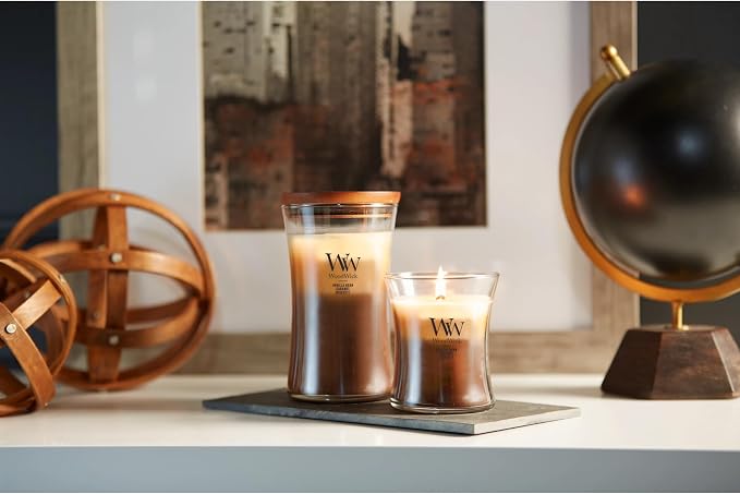 Café Sweets Trilogy Holiday Candle Gifts for Women and Men,21.5 oz Large Hourglass Trilogy Candle with Crackling Wick,(Pack