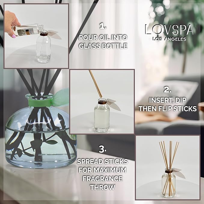 Calm Spanish Lavender Diffuser Oil - Luxury Essential Oils for Diffuser Refill & Air Freshener Room Spray, alternate product
