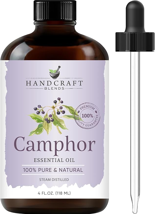 Camphor Essential Oil – Huge 4 Fl Oz – 100% Pure and Natural – Premium Grade Essential Oil for Diffuser and, product image