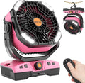 Camping Fan Oscillating Portable Fan 20000mAh Battery Powered Fans Rechargeable Camping Tent essentials Light