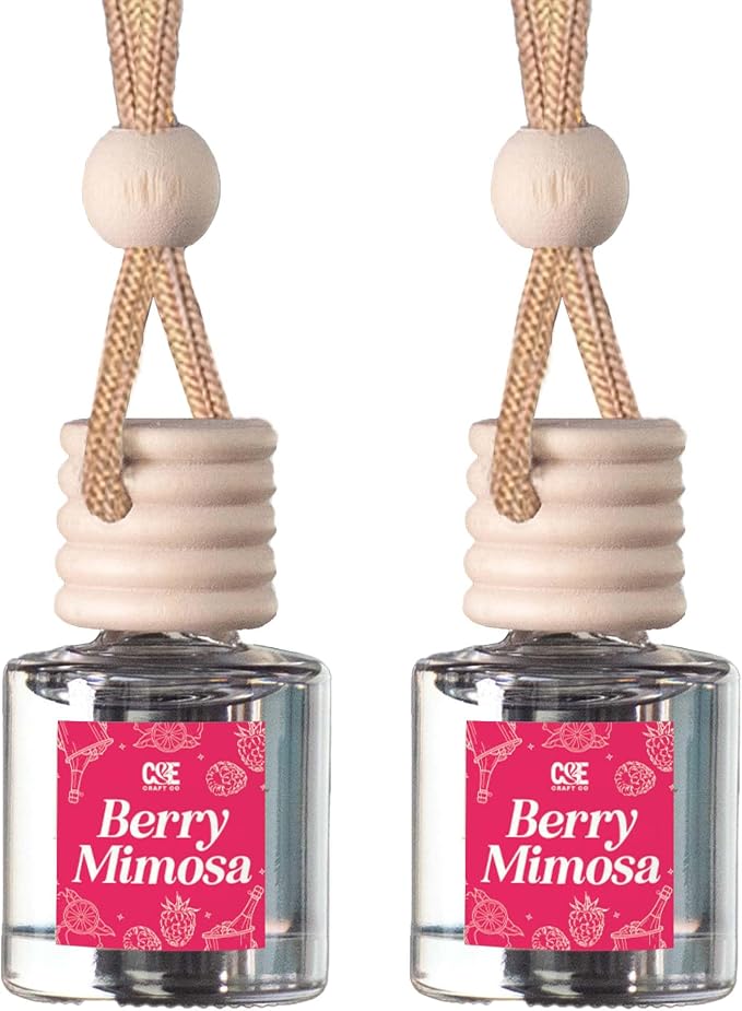 CANDECraftCo Car Air Hanging Fragrance Oil, Car Auto Freshener for Essential Oils, Scents Fragrance Aromatherapy Automobile