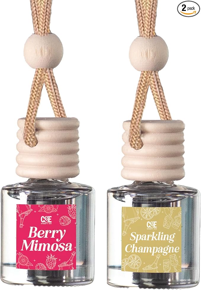 CANDECraftCo Car Air Hanging Fragrance Oil, Car Auto Freshener for Essential Oils, Scents Fragrance Aromatherapy Automobile
