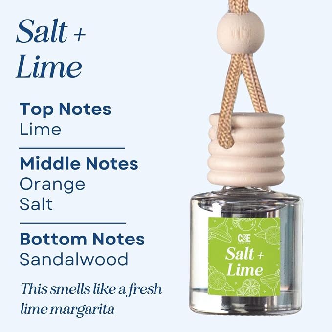 CANDECraftCo Car Air Hanging Fragrance Oil, Car Auto Freshener for Essential Oils, Scents Fragrance Aromatherapy Automobile