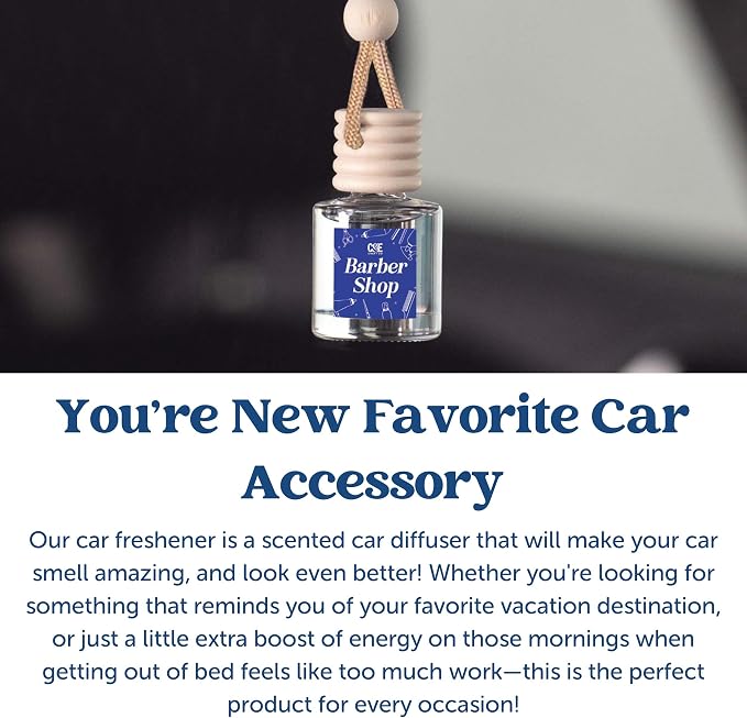CANDECraftCo Car Air Hanging Fragrance Oil, Car Auto Freshener for Essential Oils, Scents Fragrance Aromatherapy Automobile