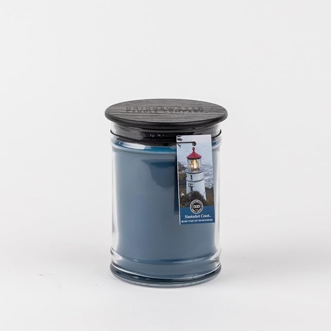 Candle 18oz Large Soy Wax Blend Fragranced Jar Candle-Nantucket Coast, alternate product view 2