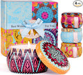 Candle Gift Set for Women, 4 Pack Long Lasting Lavender Scented Soy Candles, Aromatherapy Candles for Home Relaxation