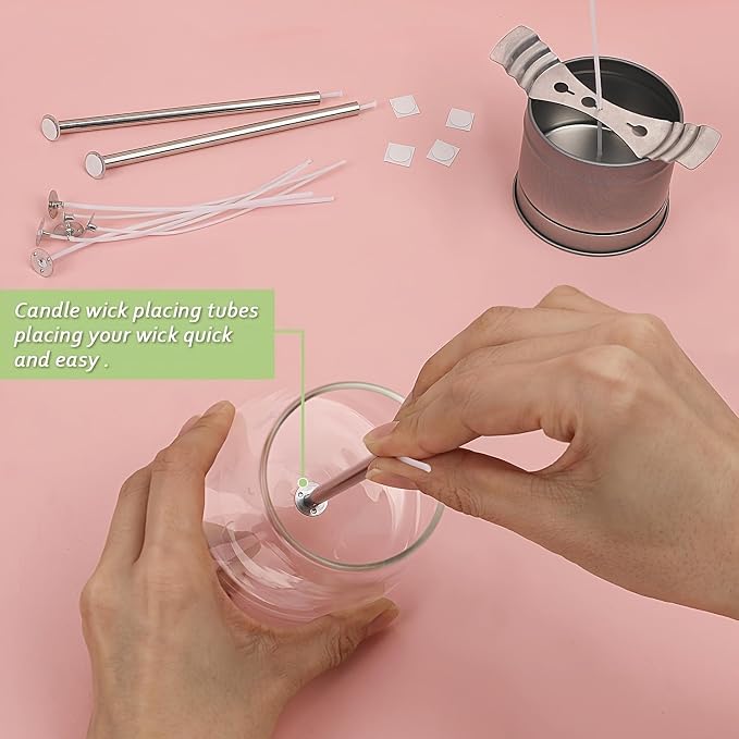 Candle Making Kit for Beginners, Soy Wax Candle Making Supplies with Natural Soy Wax, Essential Oils, Candle Dye & Candle