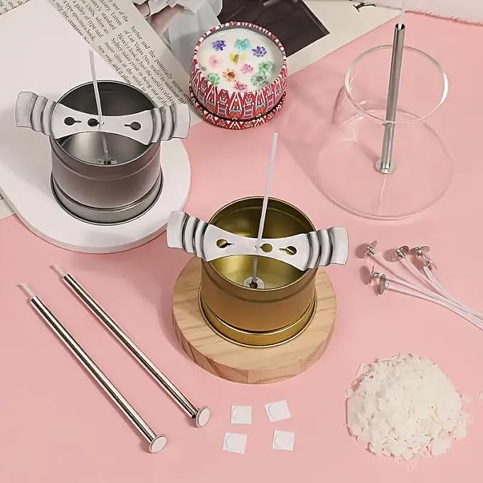 Candle Making Kit for Beginners, Soy Wax Candle Making Supplies with Natural Soy Wax, Essential Oils, Candle Dye & Candle