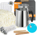 Candle Making kit Supplies, Nature Soy Wax DIY Craft Tools with 32oz Candle Making Pouring Pot,16oz Soy Wax