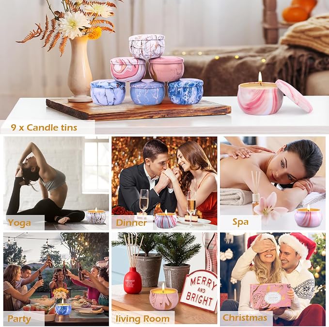 Candle Making Kits for Adults, Candle Making Supplies Accessory for Beginner, DIY Scented Candle with Beeswax, Essential Oil