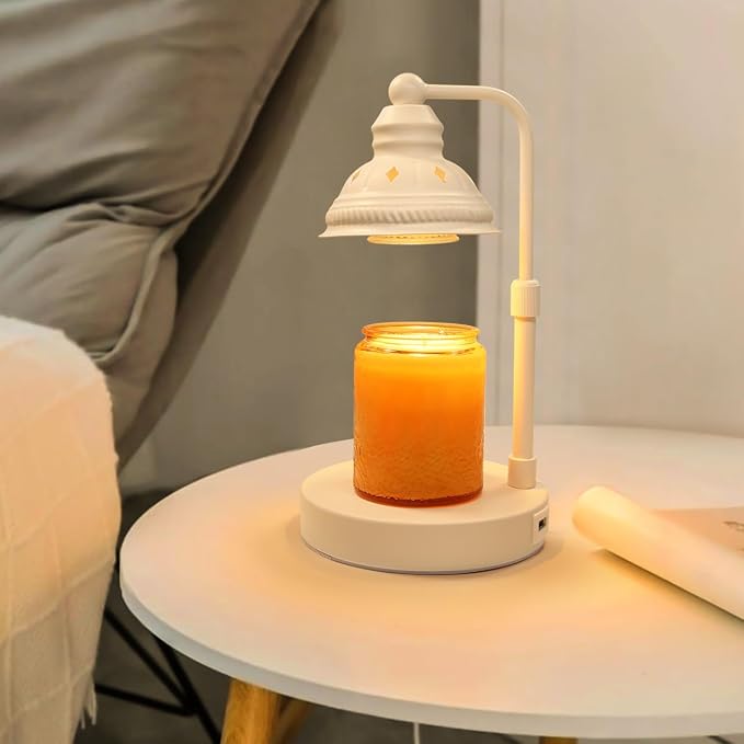 Candle Warmer, Candle Warmer Lamp with Timer, Candle Lamp with USB Charger, Gift for Mothers Day Valentines Day Christmas New