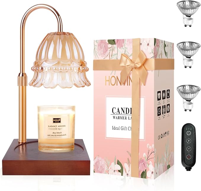 Candle Warmer Lamp, Candle Warmer Lamp Adjustable Height, Candle Warmer Light with Timer & Dimmer, product image