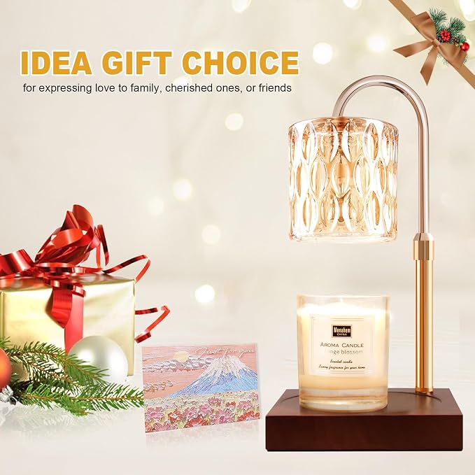 Candle Warmer Lamp, Candle Warmer Light with Timer & Dimmer, Candle Warmer Lamp Adjustable Height, alternate product view 6