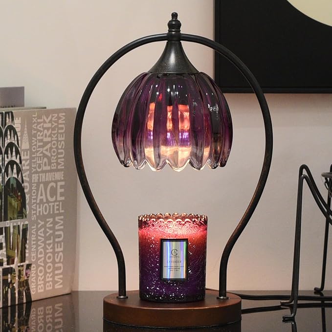Candle Warmer Lamp, Dimmable Candle Warmer with Timer, Vintage Candles Wax Warmers for Jar Candles Birthday Gifts for Women