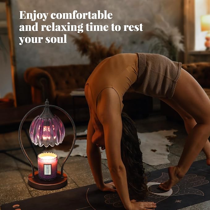 Candle Warmer Lamp, Dimmable Candle Warmer with Timer, Vintage Candles Wax Warmers for Jar Candles Birthday Gifts for Women