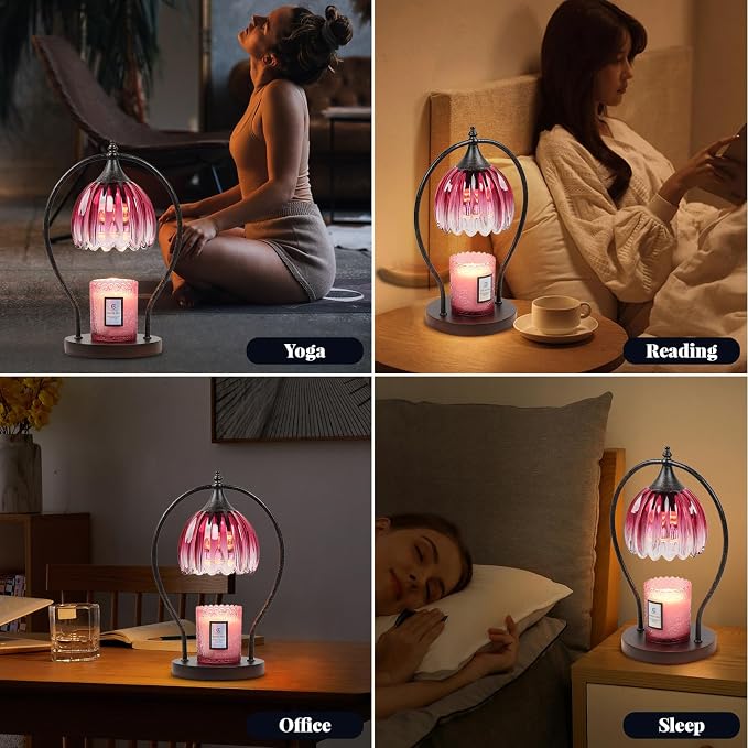 Candle Warmer Lamp, Dimmable Candle Warmer with Timer, Vintage Candle Wax Warmer for Jar Candles House Warming Gifts New